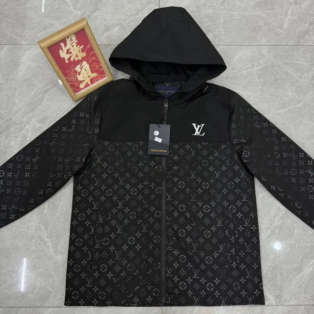 Louis Vuitton Monogram Windbreaker Black