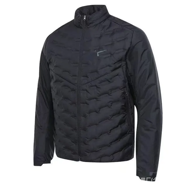 Naijia standing collar hooded down jacket black