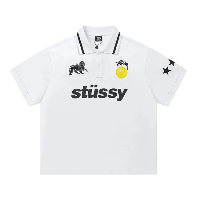 Stüssy Polo Shirt Lion Logo