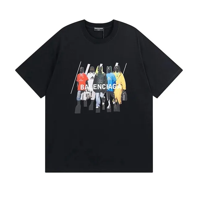 Balenciaga Graphic T-Shirt Multi-Color Print
