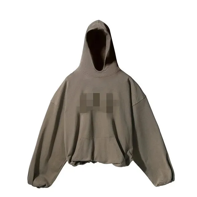 Yeezy × Balenciaga Hooded Sweatshirt Oversized Cropped