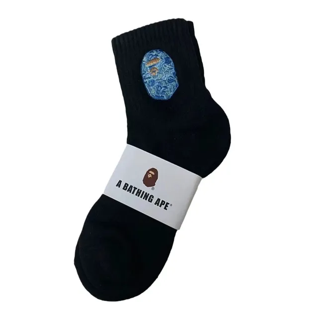 BAPE Crew Sock Ape Head Embroidery