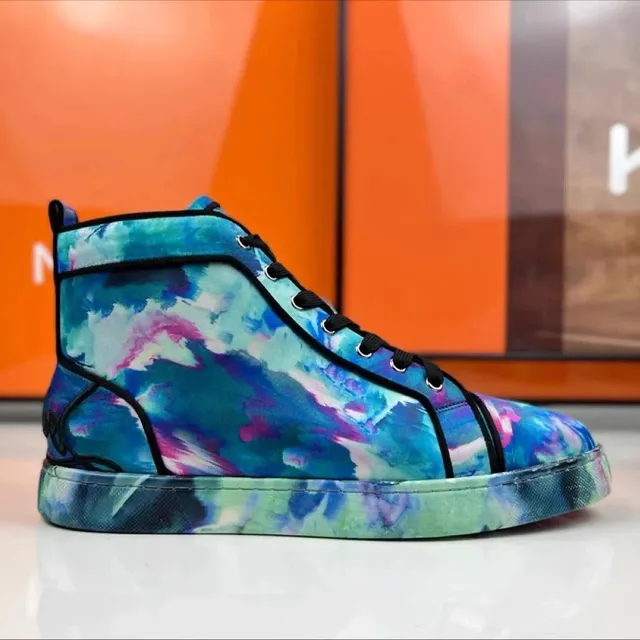 Christian Louboutin Louis Junior Abstract Watercolor