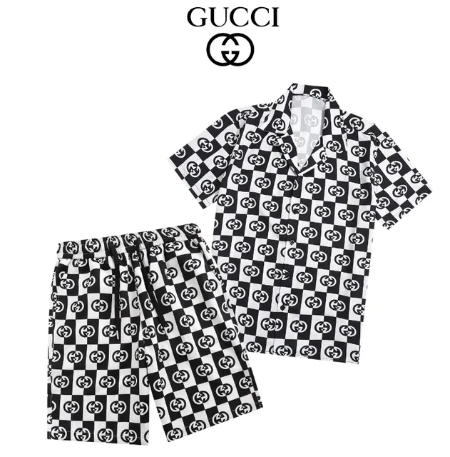 Gucci Checkered Logo Set GG Chessboard Print