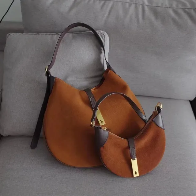 Polo Ralph Lauren Polo Bear Hobo Saddle Brown Suede