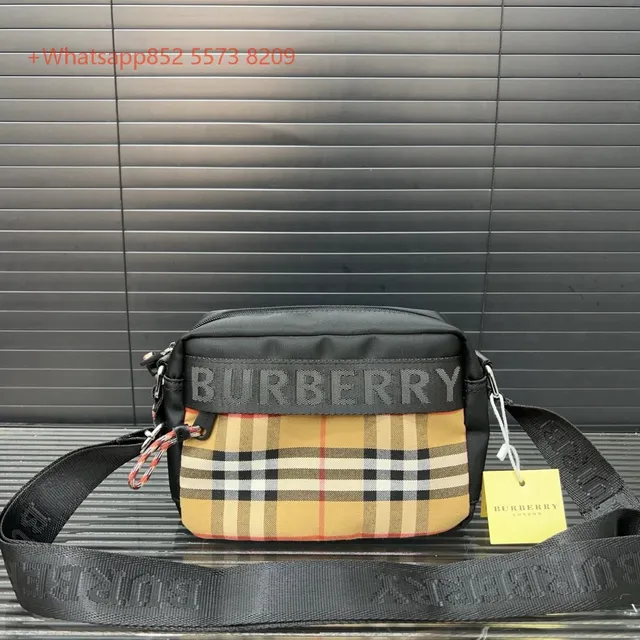 Burberry Crossbody Bag Vintage Check and Logo Webbing