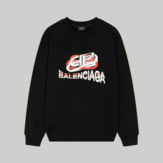 Balenciaga Crewneck Sweatshirt Distorted Logo