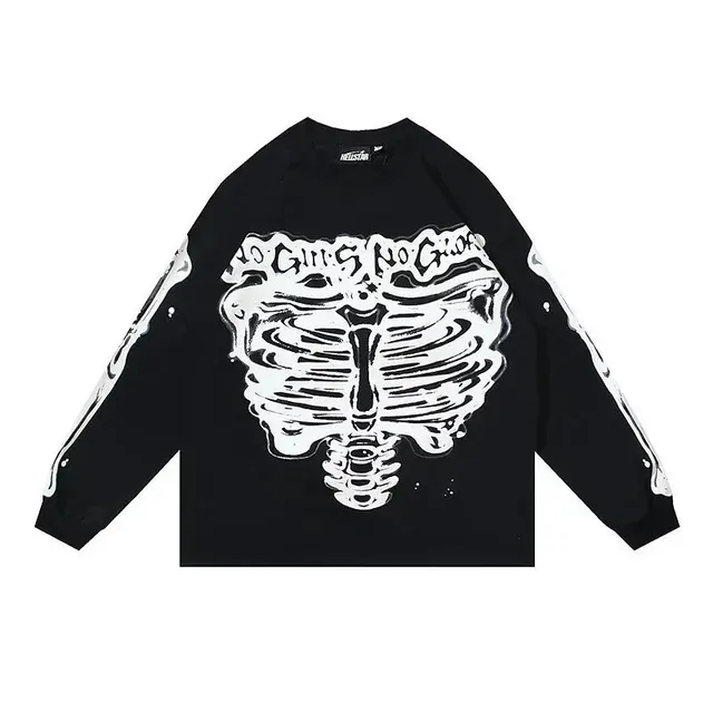 Hellstar Long Sleeve Tee Rib Cage Print