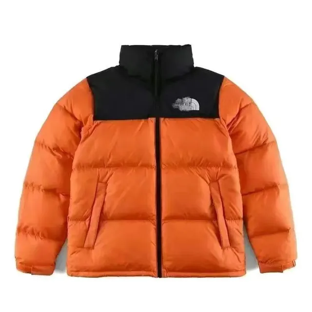 The North Face Nuptse Jacket Orange/Black