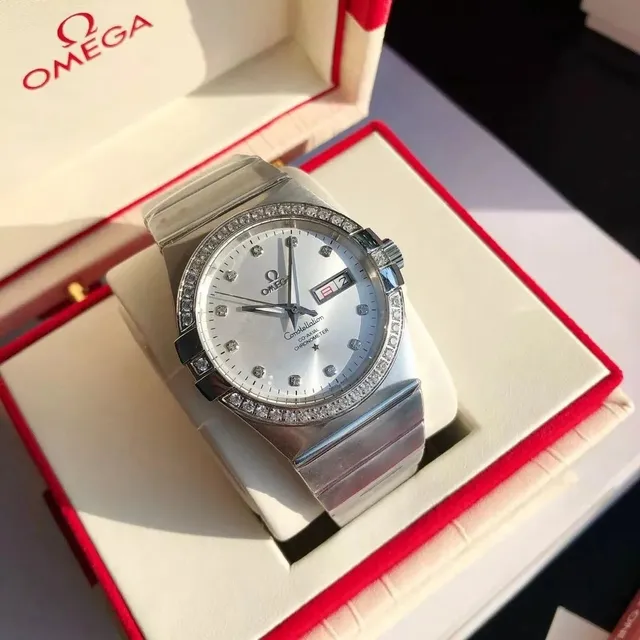Omega Constellation Diamond Bezel