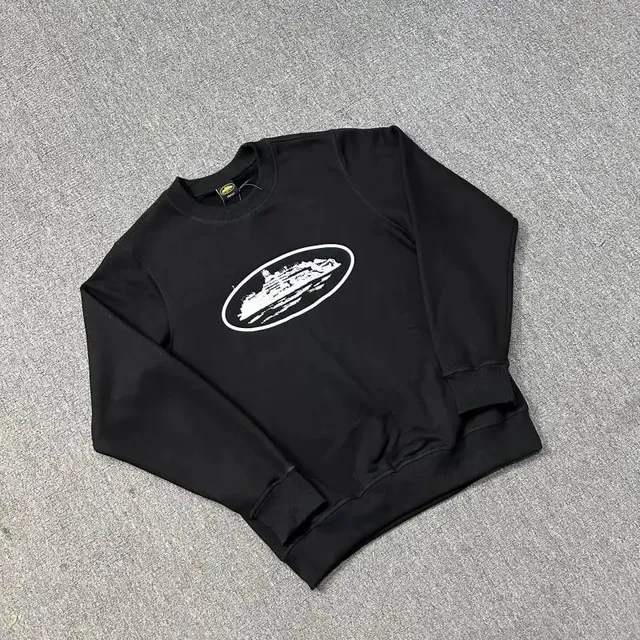 Crewneck Sweatshirt Oval Ship Graphic