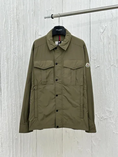 Moncler × Saint Laurent Field Jacket Olive Green