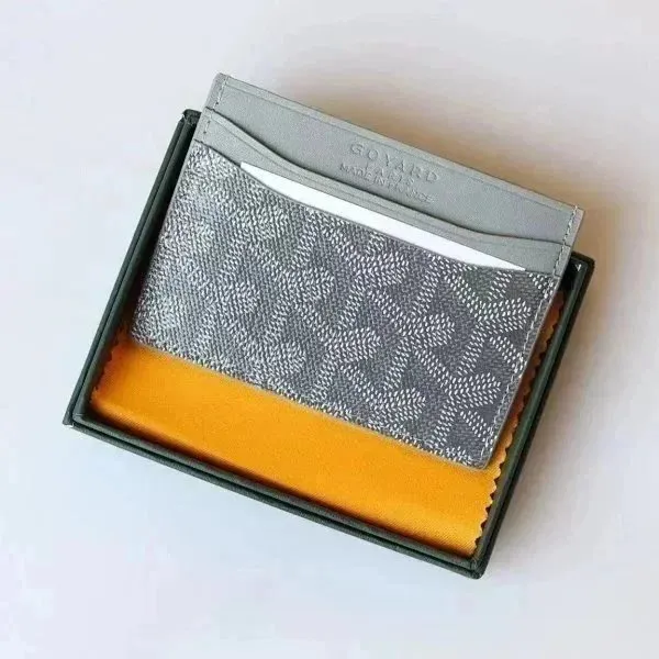 Goyard Card Holder Chevron Print