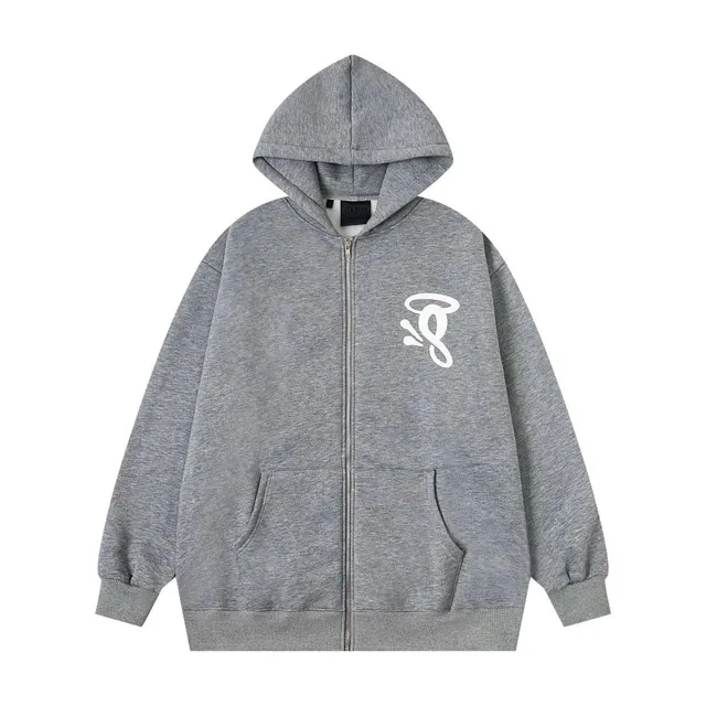 Rhude Zip-Up Hoodie Angel Logo