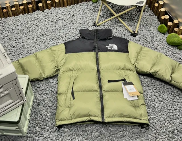 The North Face Nuptse Jacket Olive Green/Black