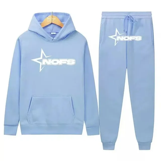 Corteiz Hoodie and Joggers Set Star Logo