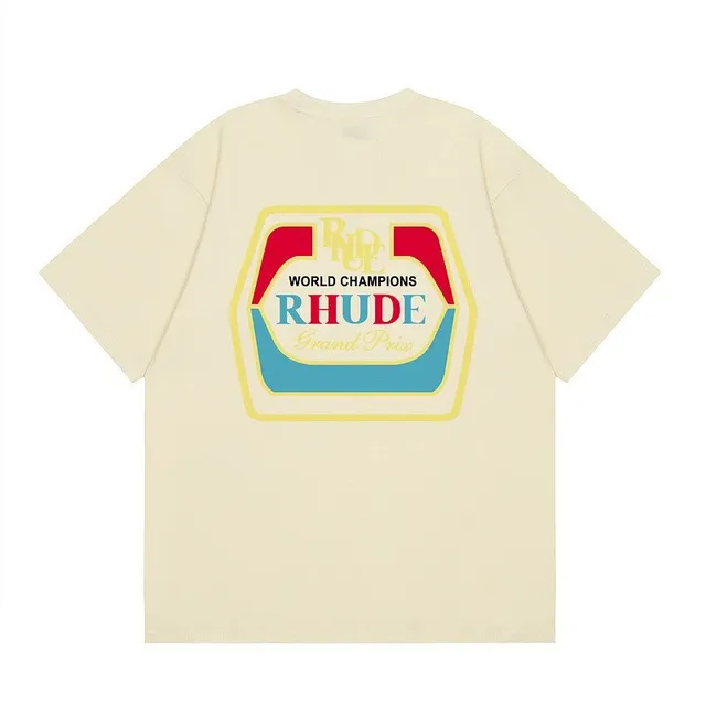 Rhude Graphic Tee World Champions Print