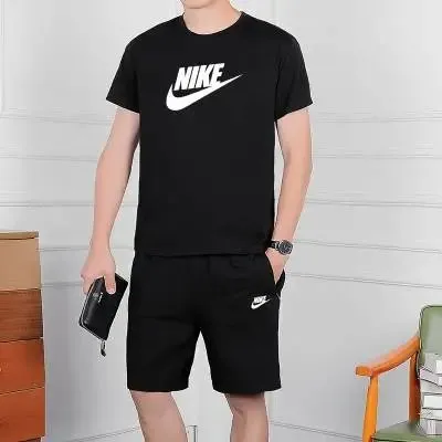 Nike T-Shirt and Shorts Set Swoosh Logo