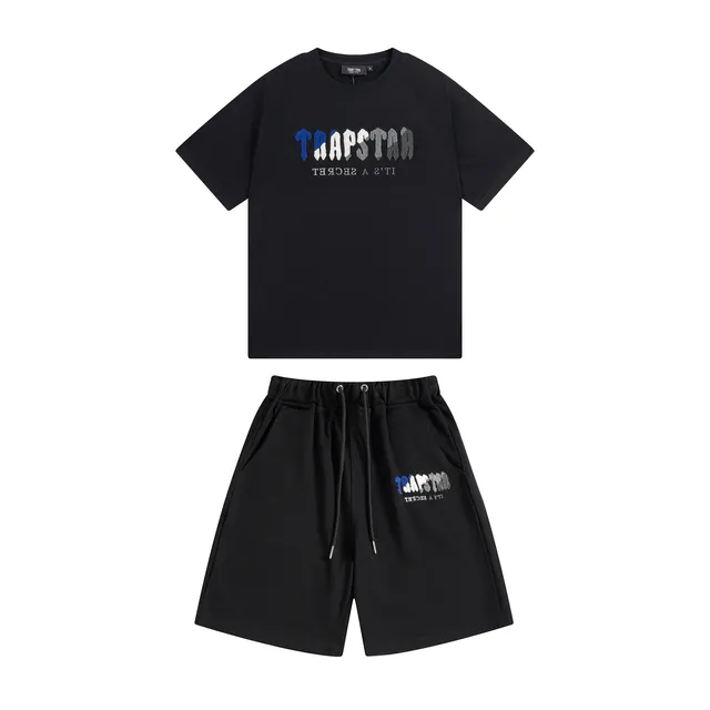 Trapstar Logo Tee and Shorts Set It's A Secret