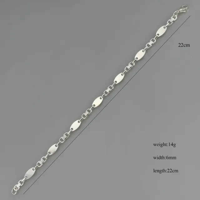 银色手链6mm*22cm