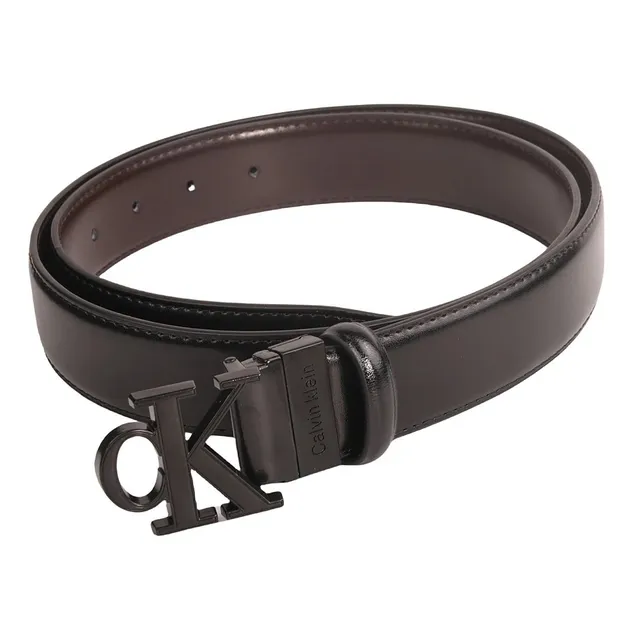 Calvin Klein CK Logo Belt Monogram Buckle