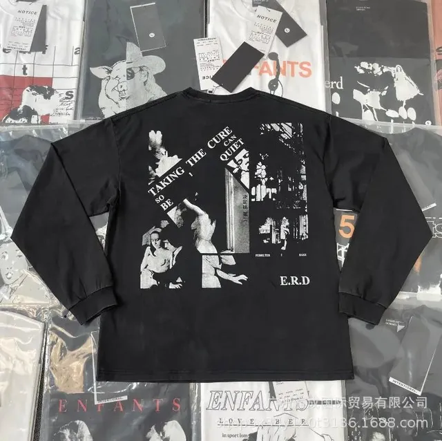 Enfants Riches Déprimés Long-Sleeve Tee Taking the Cure Collage Print