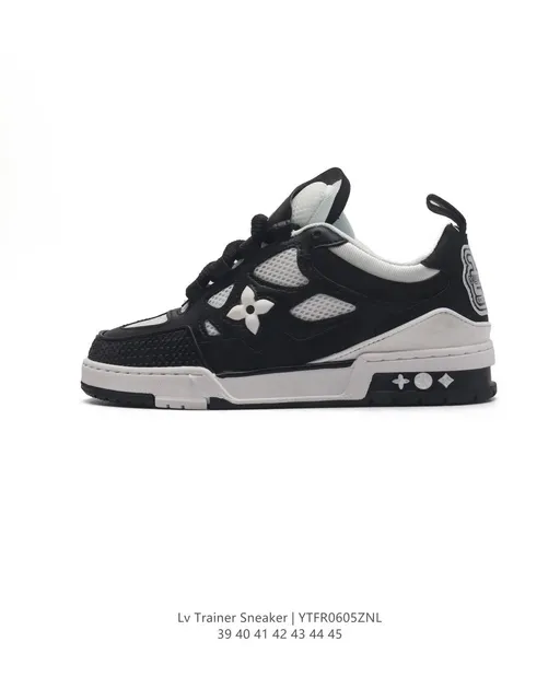 Louis Vuitton LV Trainer Sneaker Monogram Flower