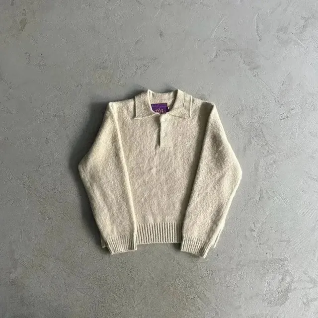 polo毛领大C/米色