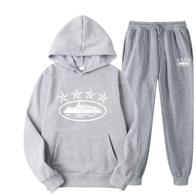 Hoodie and Joggers Set Five-Star Cruise Ship Print