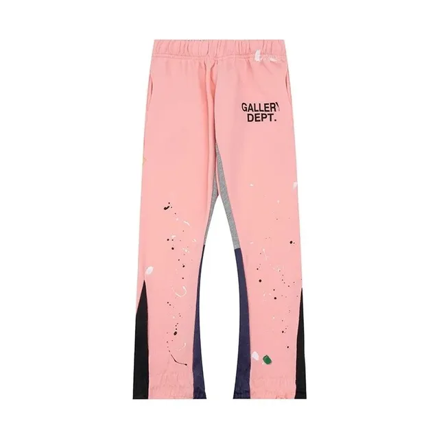 Gallery Dept. Paint Splatter Joggers Gallery Dept Logo