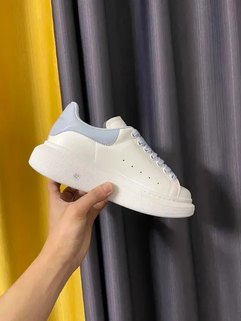 Alexander McQueen Oversized Sneaker White with Light Grey Accents