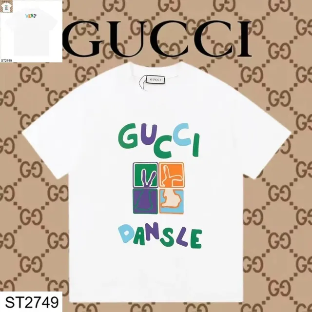 Gucci T-Shirt Multicolor Logo Print