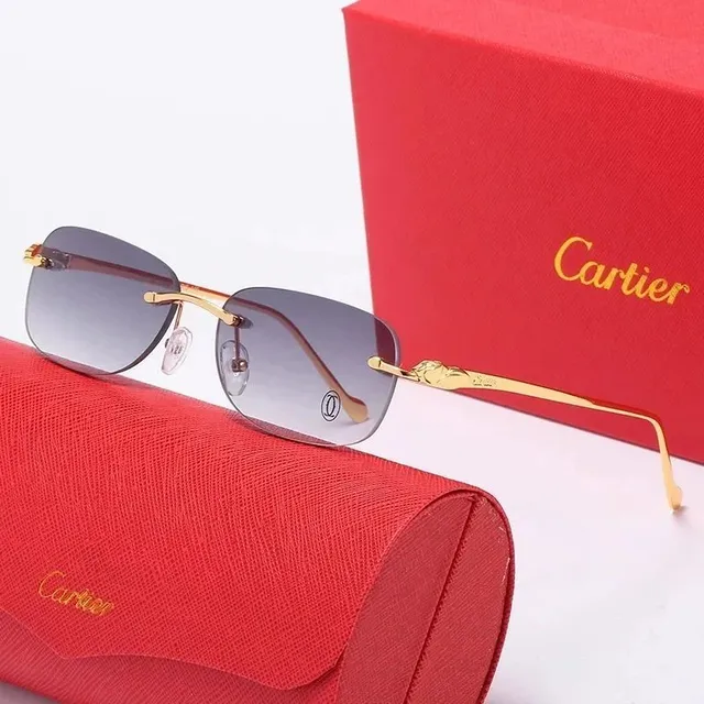 Cartier Sunglasses Gold Frame with Gradient Lenses