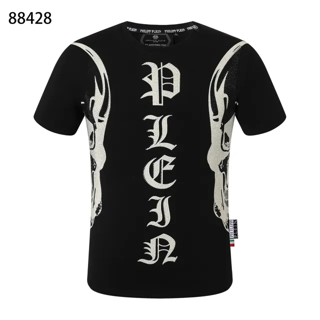 Philipp Plein Graphic T-Shirt Crystal Skull Logo