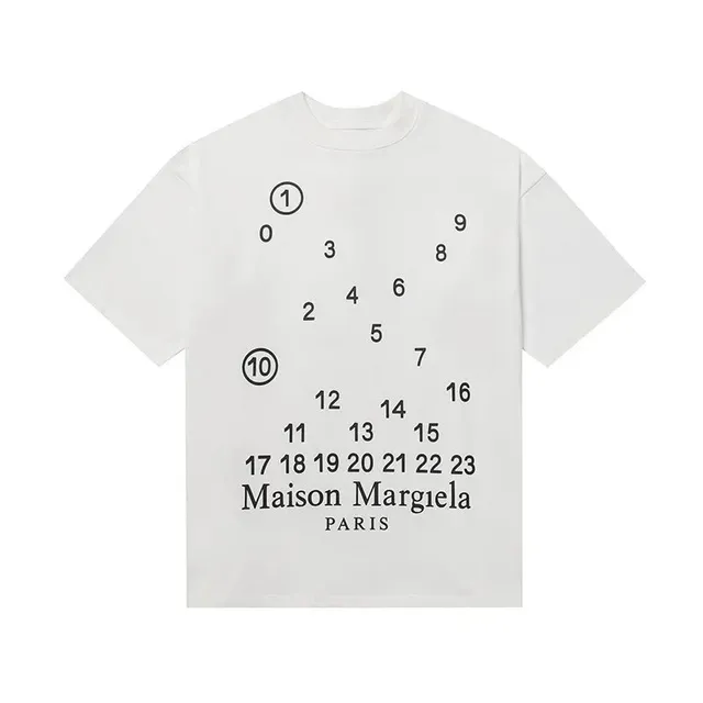 Maison Margiela Numbered Logo T-Shirt Numeric Print