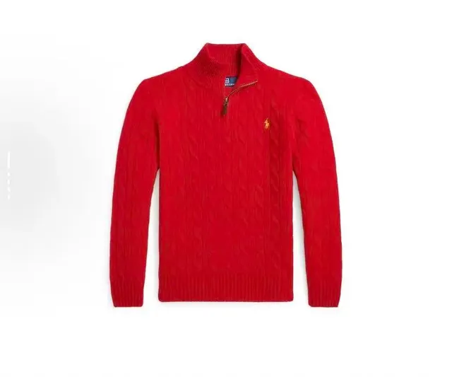 Polo Ralph Lauren Cable Knit Quarter-Zip Sweater Classic Cable