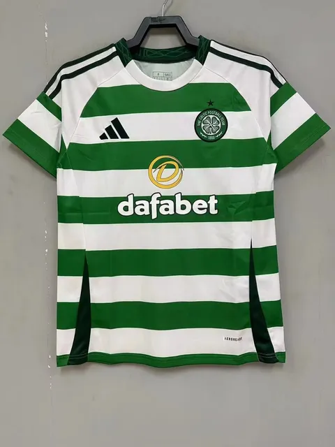 Adidas Celtic Home Jersey 2023/24 Green and White Stripes