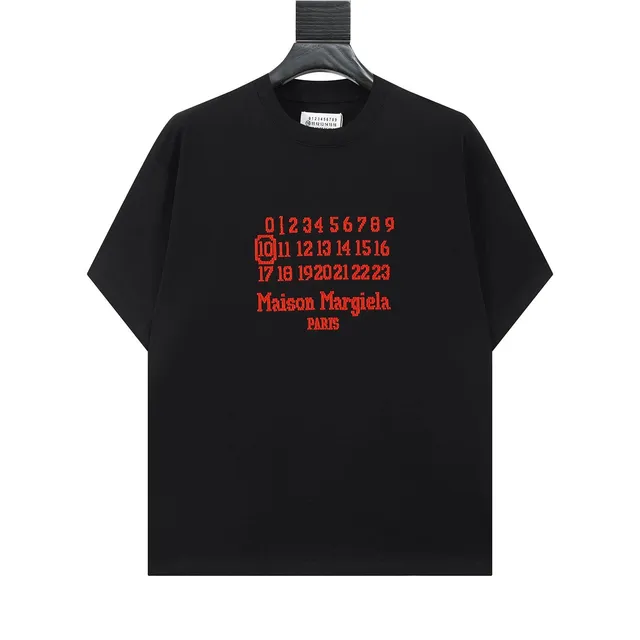 Maison Margiela Numbered Logo Tee Embroidered Numbers