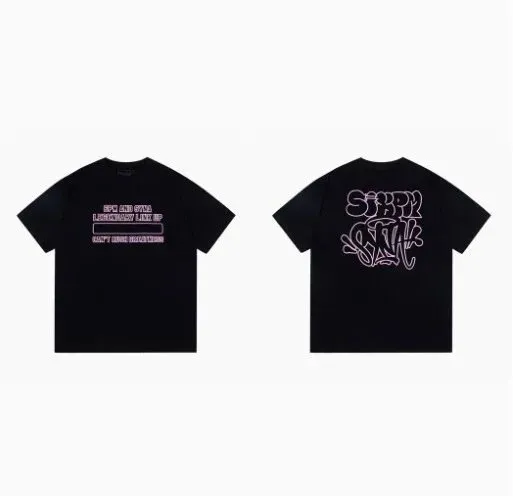 Syna World × 6PM Records Graphic T-Shirt Pink Logo Print