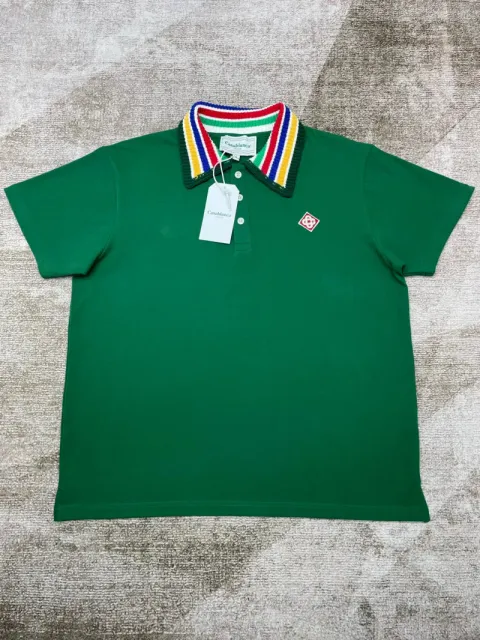 Casablanca Polo Shirt Rainbow Collar