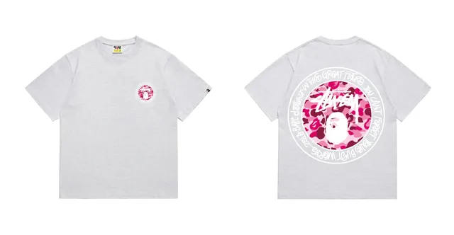 Stüssy Short-Sleeve T-Shirt Bape Camo Collab