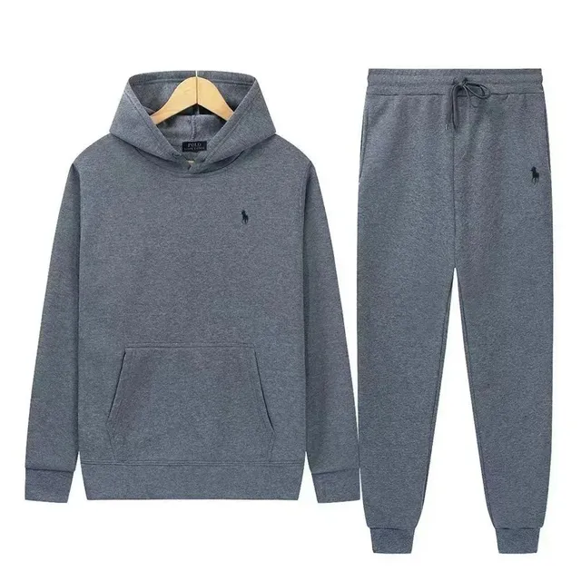 Polo Ralph Lauren Hoodie and Jogger Set Heather Grey