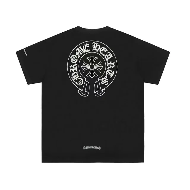 Chrome Hearts Graphic Tee Cross Logo Print