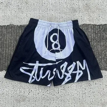 Stüssy Mesh Shorts Logo Print