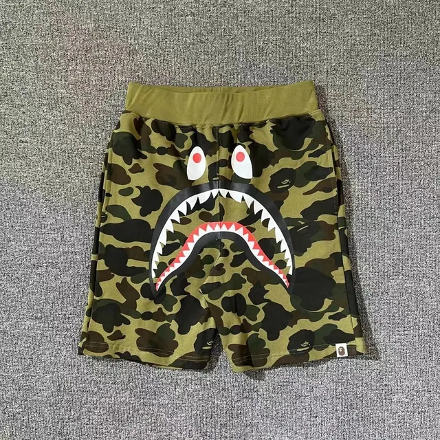BAPE Shark Shorts Camo Shark Face