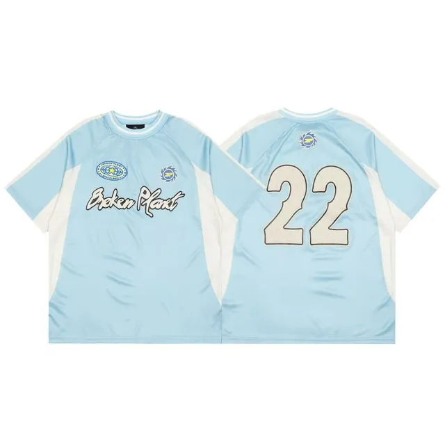 Broken Planet Raglan Jersey Light Blue with White Panels