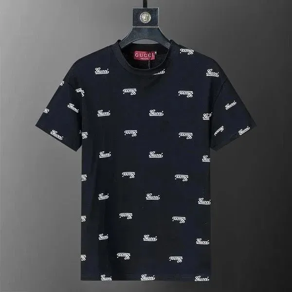 Gucci Logo Print T-Shirt All-Over GG Script