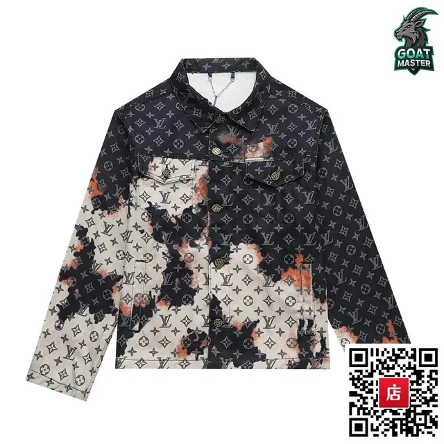 Louis Vuitton Denim Jacket Monogram Tie-Dye