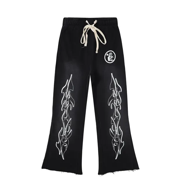 Broken Planet Flame Print Sweatpants