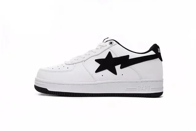 BAPE Shark Low White Black